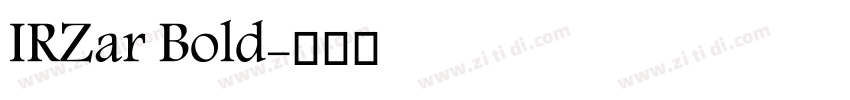 IRZar Bold字体转换